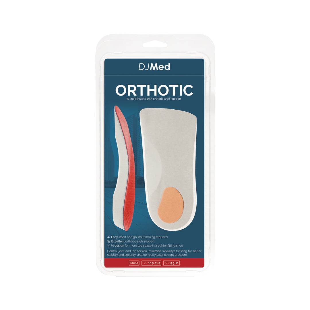 Orthotic ¾ Insoles - Shoe Inserts - Womens 5-6.5
