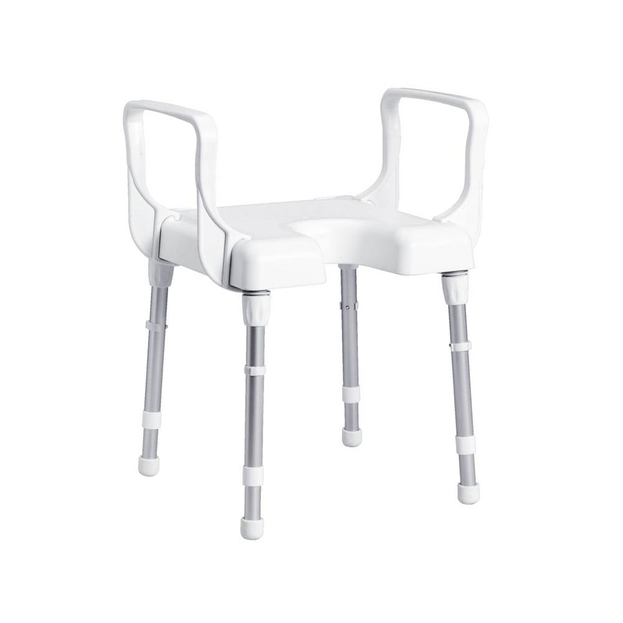 Rebotec Cannes Shower Stool With Arm Rests