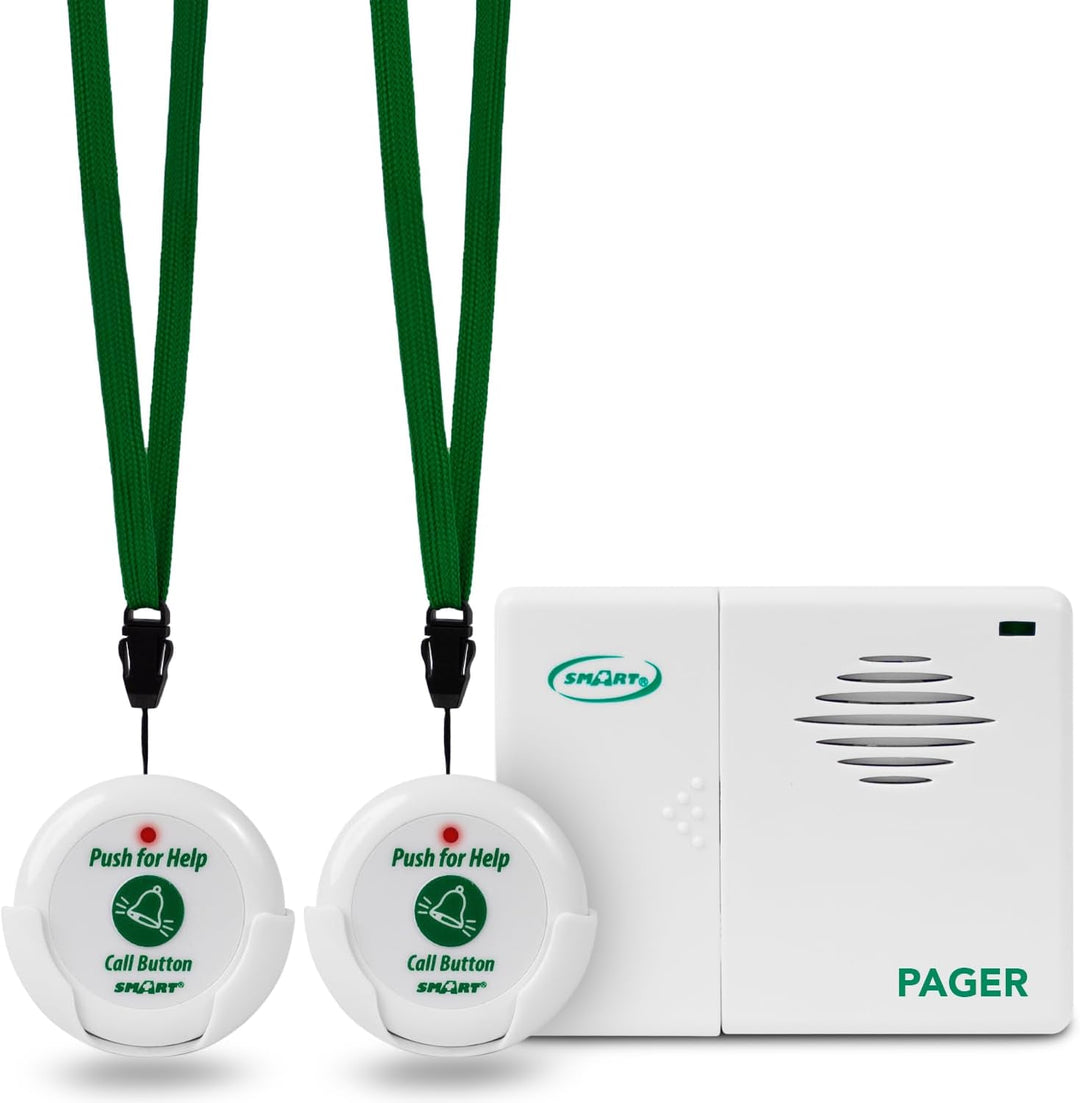 Two Call Buttons and Pager Kit for the Elderly