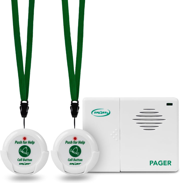 Two Call Buttons and Pager Kit for the Elderly
