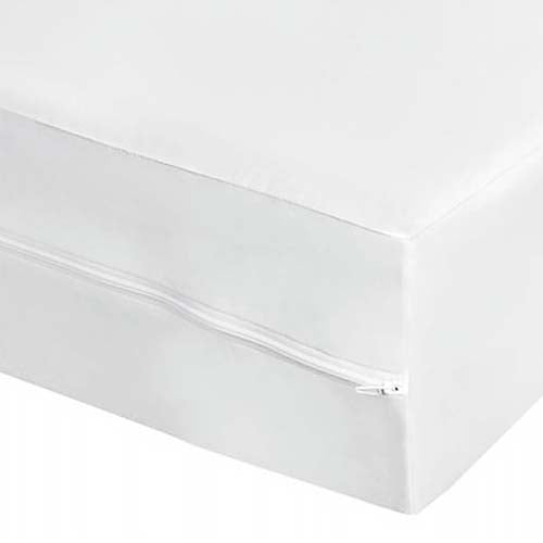 Vinyl Mattress Protector Cover, Zippered - Single , 30cm