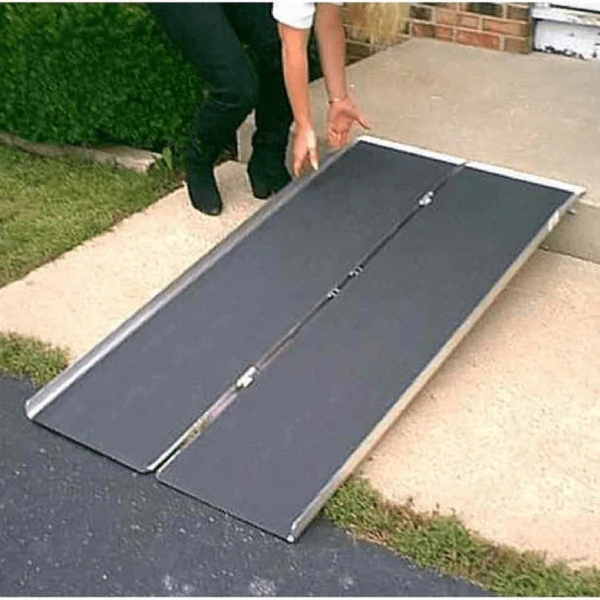 PVI Aluminium Single Fold Wheelchair Threshold Ramp