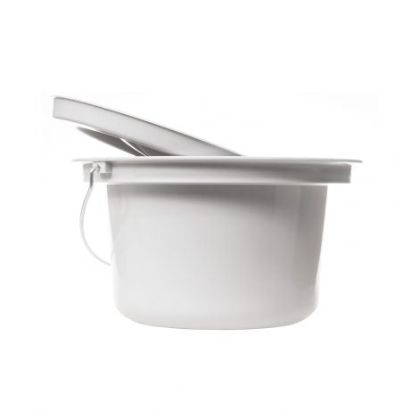 Rebotec Bucket – Shower Commode Chair Pail, Grey