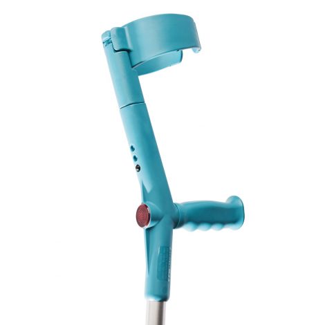 Rebotec Safe-In-Soft – Forearm Crutches with Cuff & Hinge - Aqua